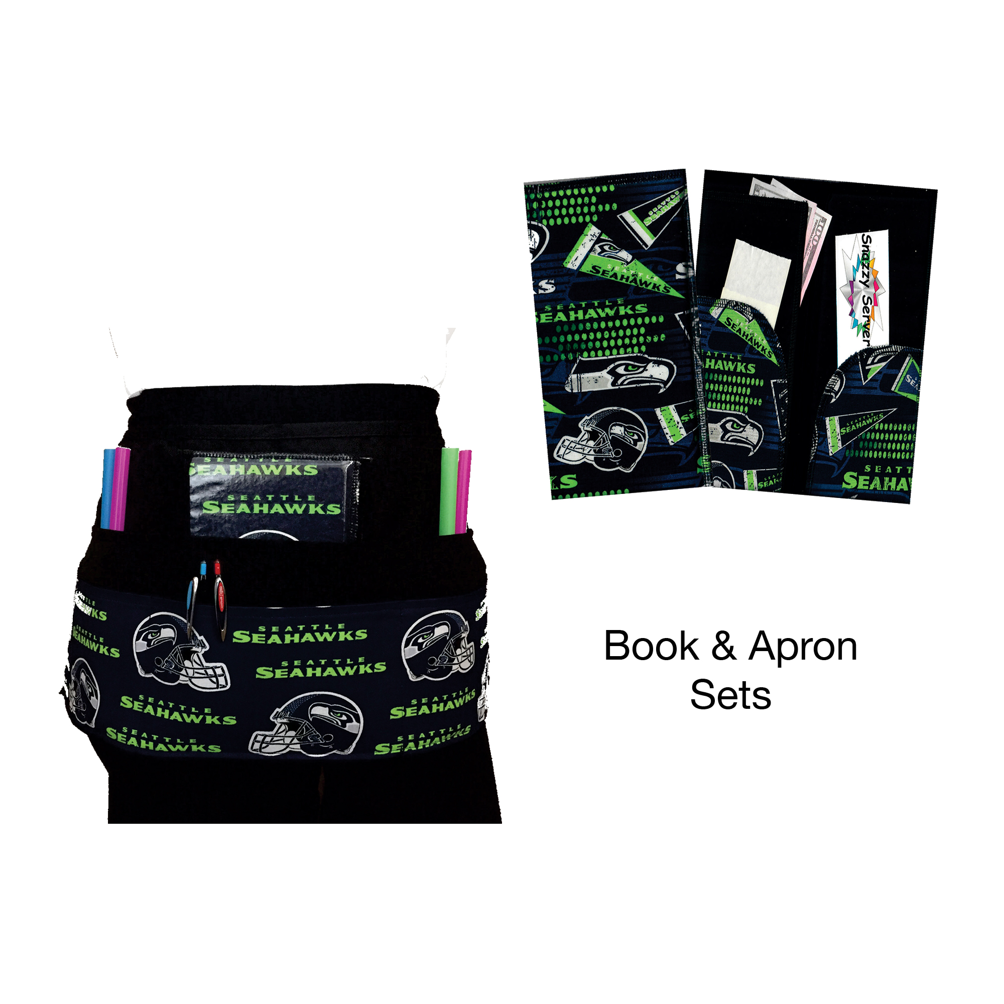 nfl-seattle-seahawks-book-apron-set-snazzy-server